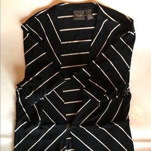 Travelers by choice, open front long knit top, L